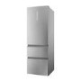 Refurbished Haier 3D 60 Series 5 HTW5618ENMG Freestanding 356 Litre 60/40 Frost Free Fridge Freezer Silver