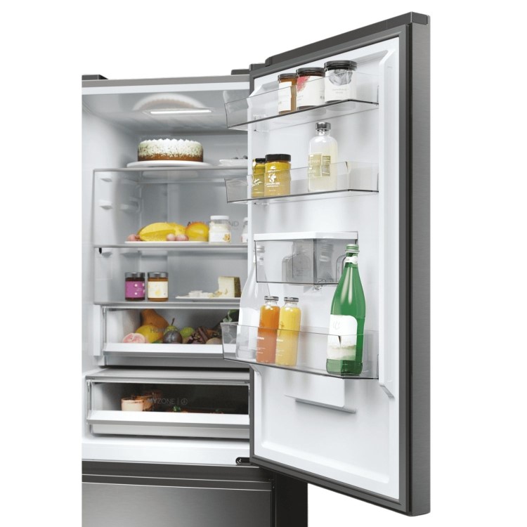 Haier Series 5 357 Litre 60/40 Freestanding Fridge Freezer - Silver