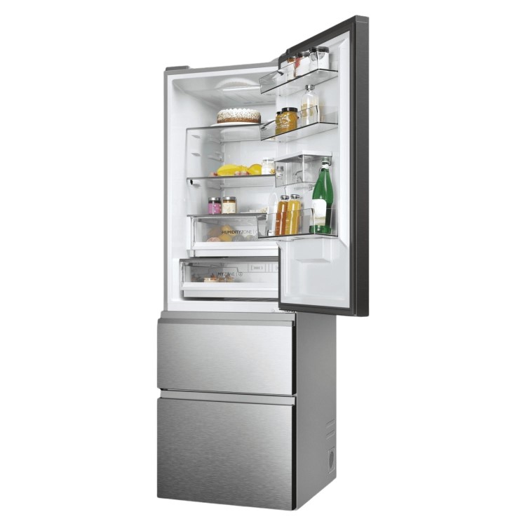 Haier Series 5 357 Litre 60/40 Freestanding Fridge Freezer - Silver