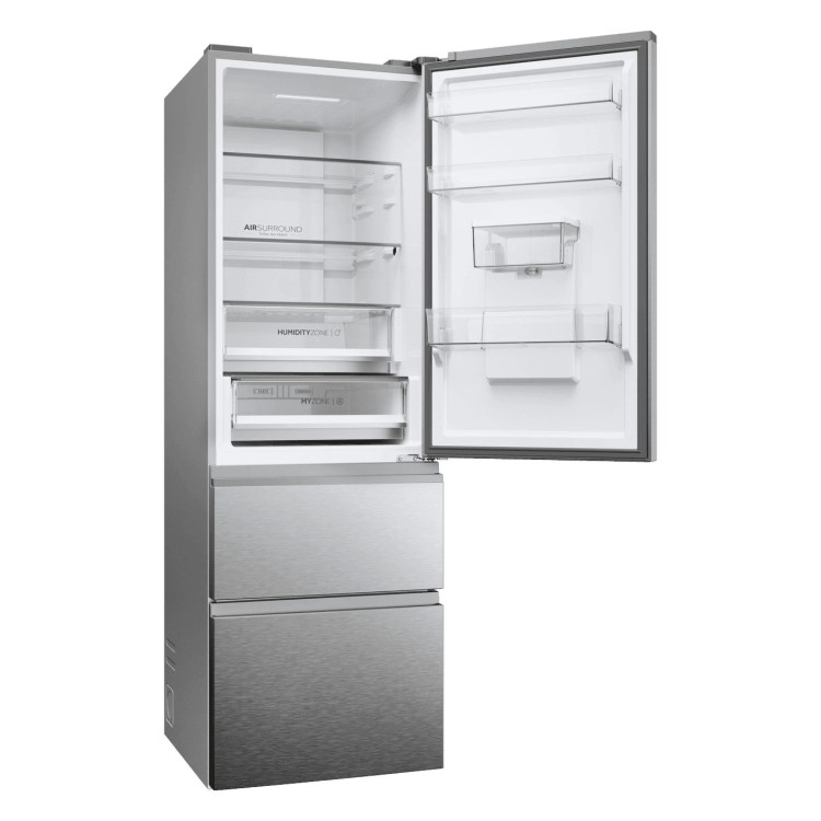 Haier Series 5 357 Litre 60/40 Freestanding Fridge Freezer - Silver