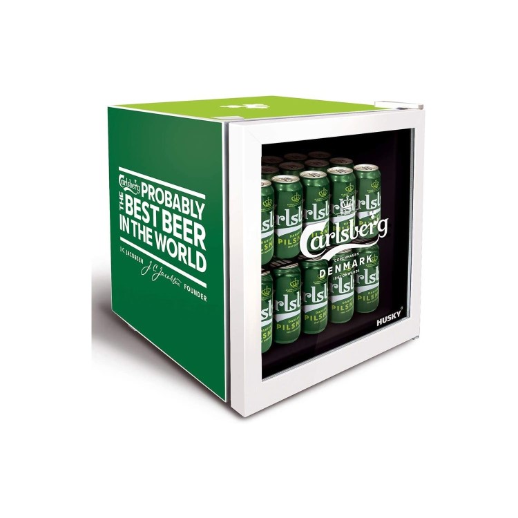 Husky 46 Litre Mini Fridge/Drinks Cooler - Carlsberg