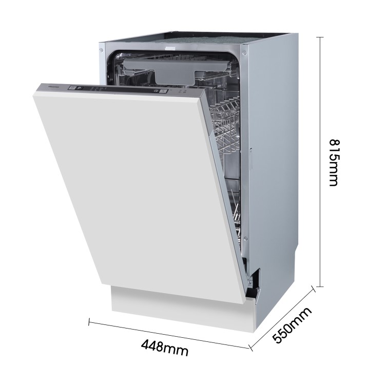 Hisense Integrated Slimline Dishwasher - Silver