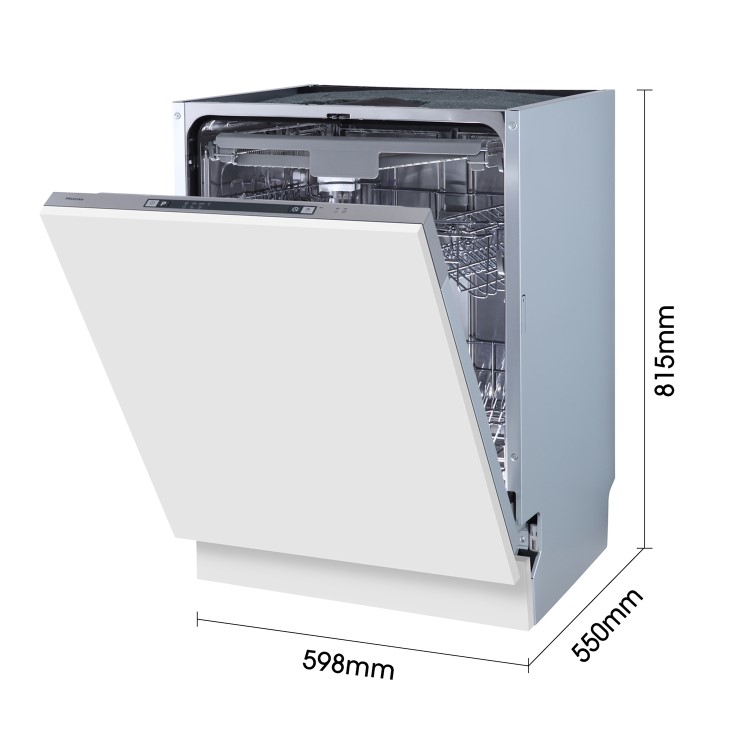 Hisense Auto Dry Integrated Dishwasher - Silver