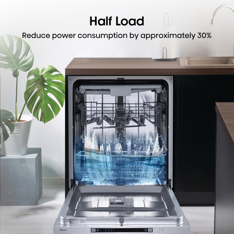 Hisense Auto Dry Integrated Dishwasher - Silver