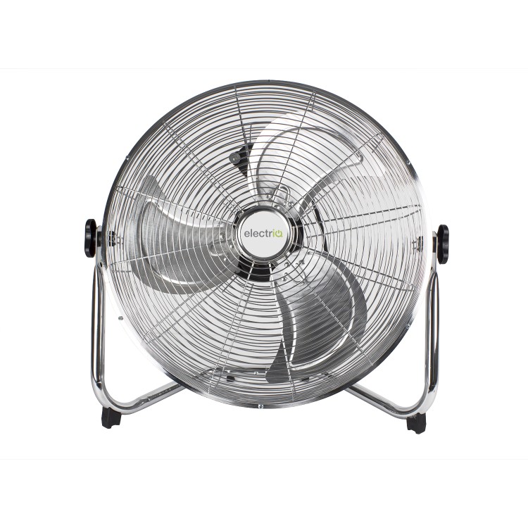 Refurbished electriQ 18" Chrome High Velocity Floor Fan