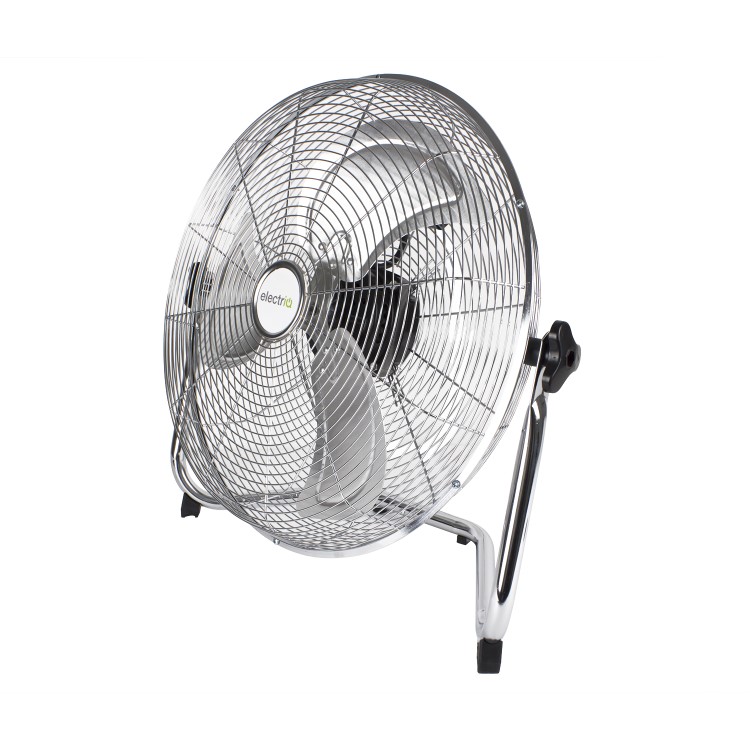 Refurbished electriQ 18" Chrome High Velocity Floor Fan