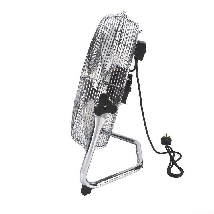 Refurbished electriQ 18" Chrome High Velocity Floor Fan