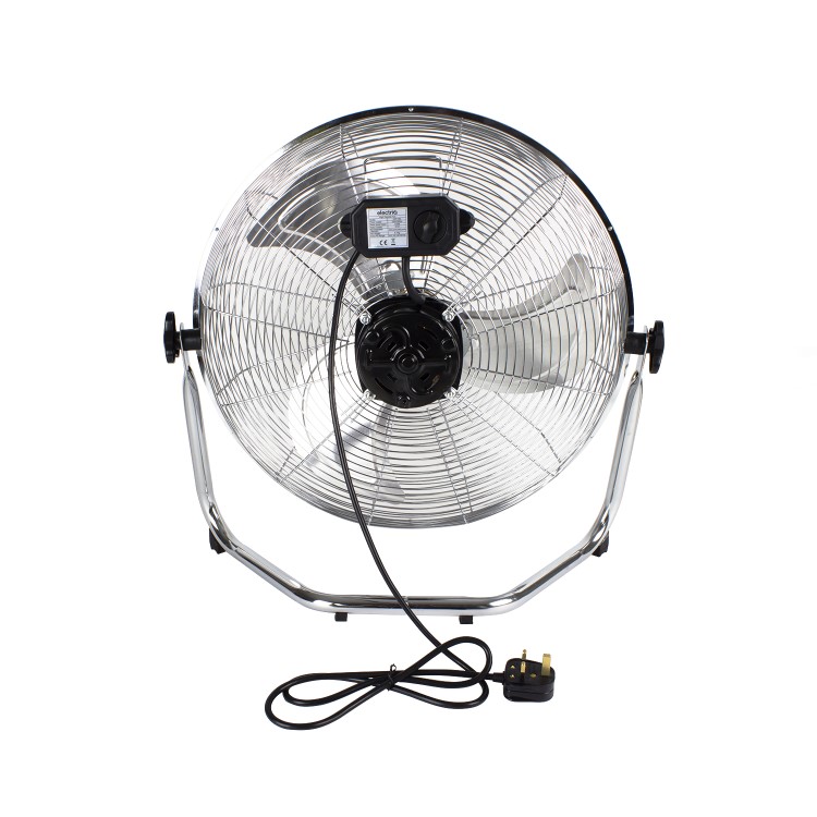 Refurbished electriQ 18" Chrome High Velocity Floor Fan