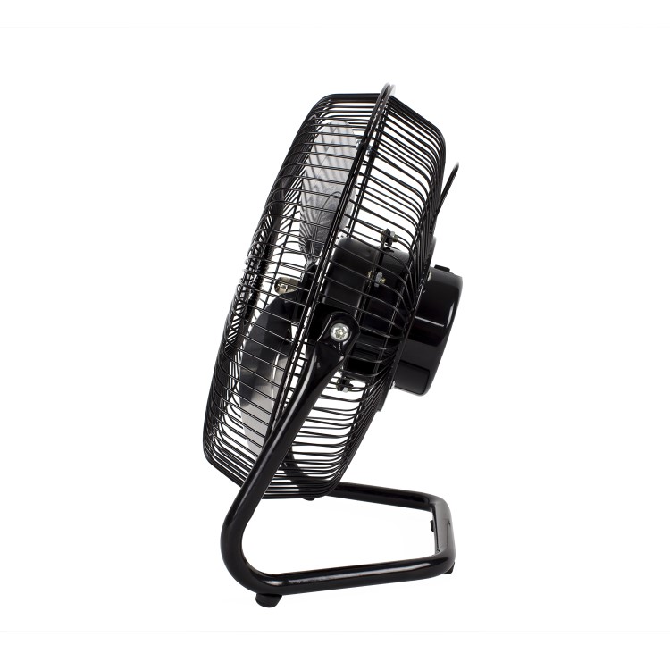 electriQ 9 Inch High Velocity Desk Fan - Black Metal Body