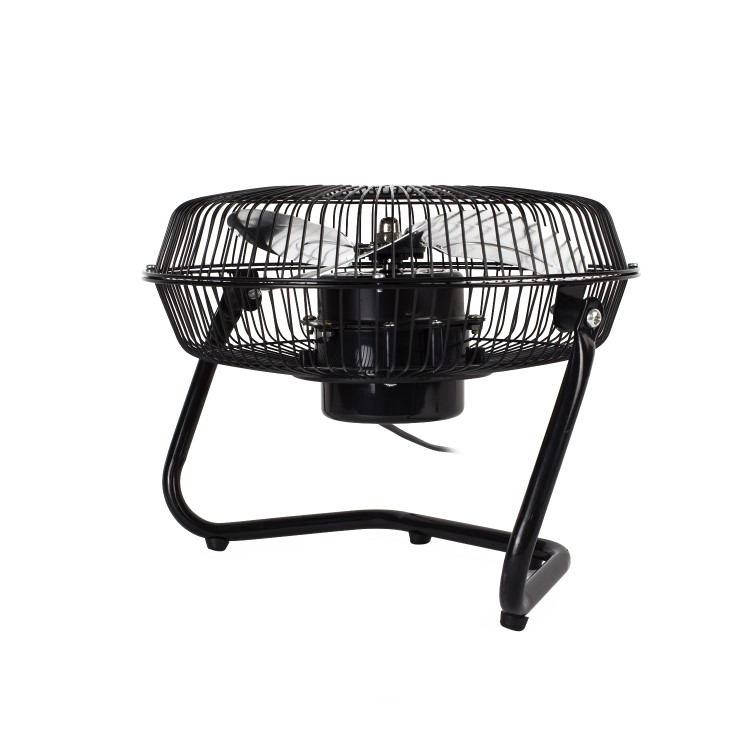 electriQ 9 Inch High Velocity Desk Fan - Black Metal Body