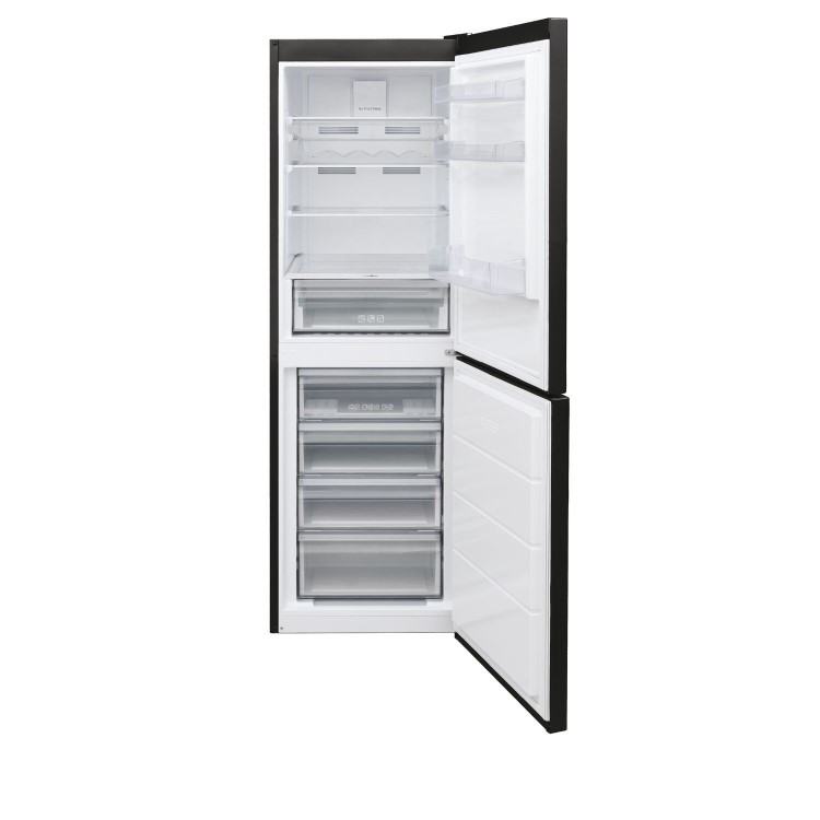 Refurbished Hoover H-Fridge 500 HVNB618FB5K Freestanding 323 Litre 60/40 Fridge Freezer Black