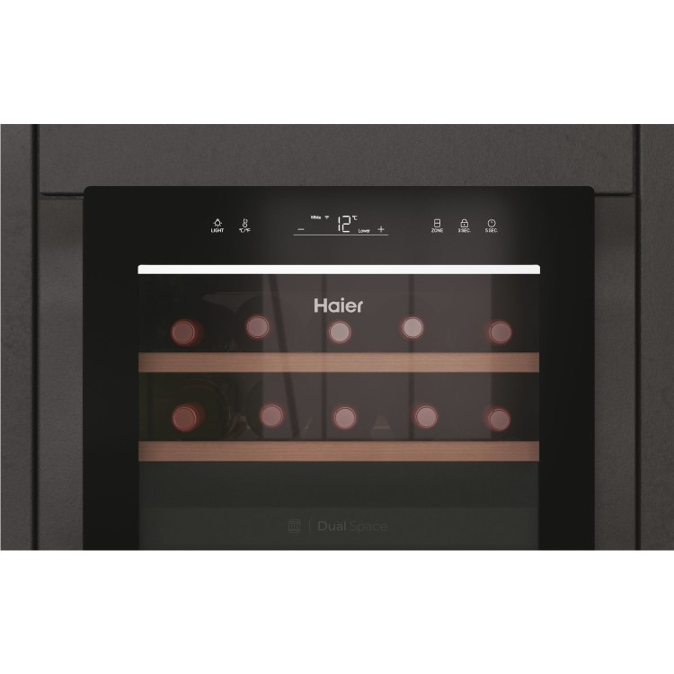 Haier 42 Bottle Freestanding Wine Cooler - Black