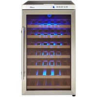 Hostess HW40RMA 50cm Wide 40 Bottle Wine Cooler - Stainless Steel