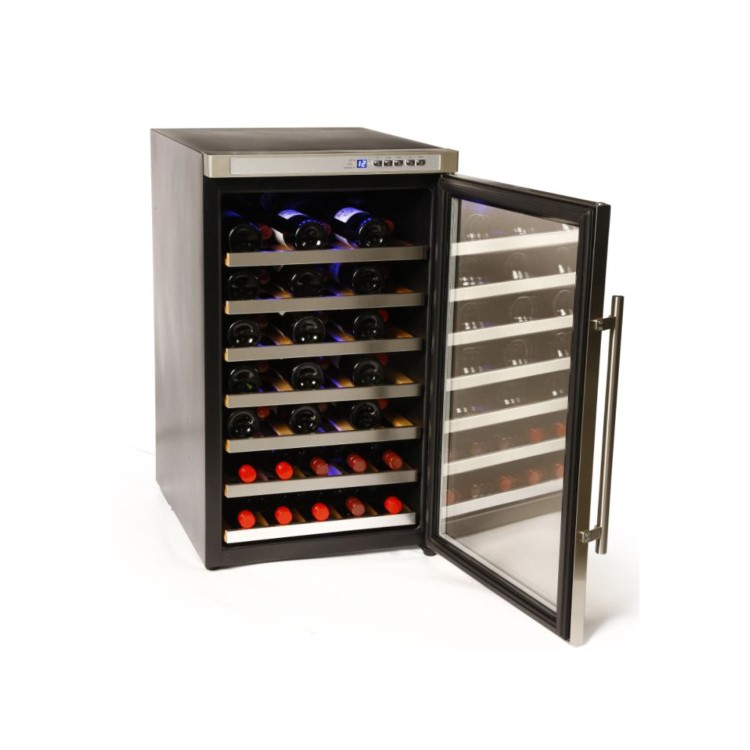 Hostess HW40RMA 50cm Wide 40 Bottle Wine Cooler - Stainless Steel