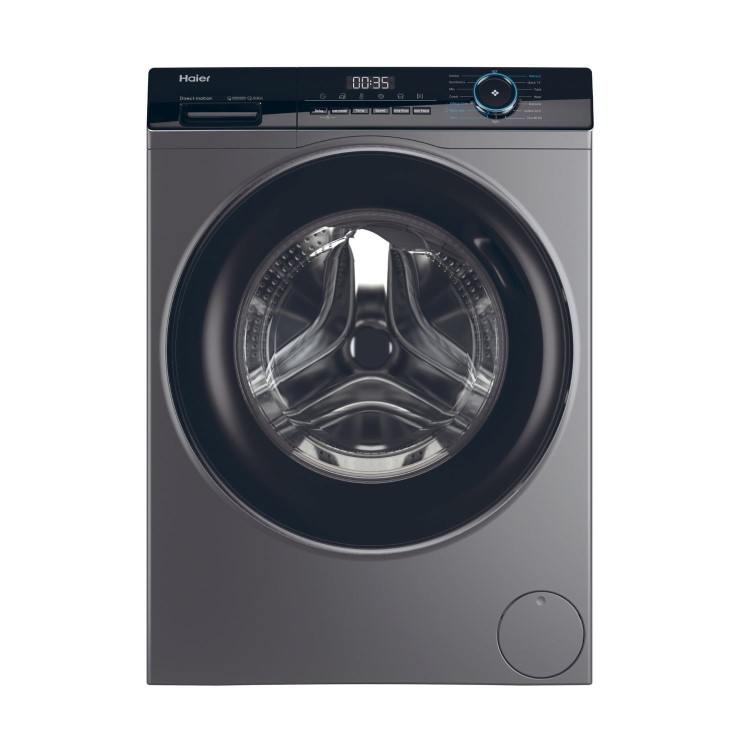 Refurbished Haier HW90-B16939S-UK FS Freestanding 9KG 1600 Spin Washing Machine Graphite