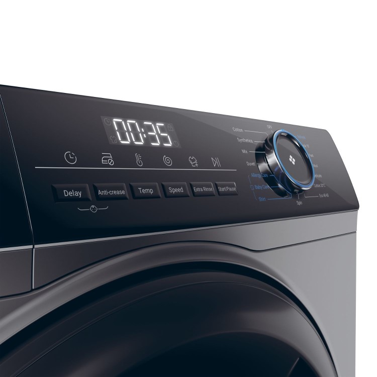 Refurbished Haier HW90-B16939S-UK FS Freestanding 9KG 1600 Spin Washing Machine Graphite