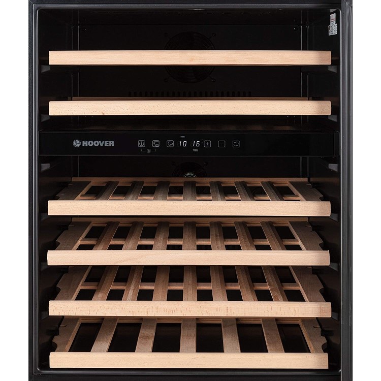 Hoover 46 BottleCapacity Dual Zone Built in Wine Cooler - Black