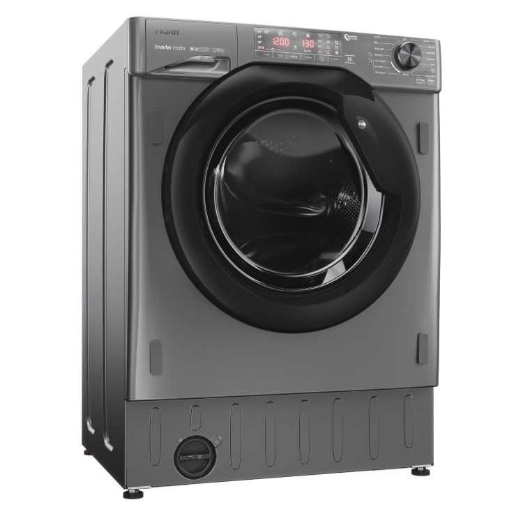 Haier Series 4 9kg Wash 5kg Dry 1600rpm Integrated Washer Dryer - Graphite