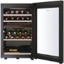 Refurbished Haier HWS42GDAU1 Freestanding 44 Bottle Dual Zone Wine Cooler Black