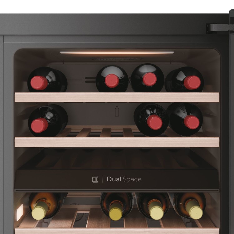 Haier 42 Bottle Freestanding Wine Cooler - Black