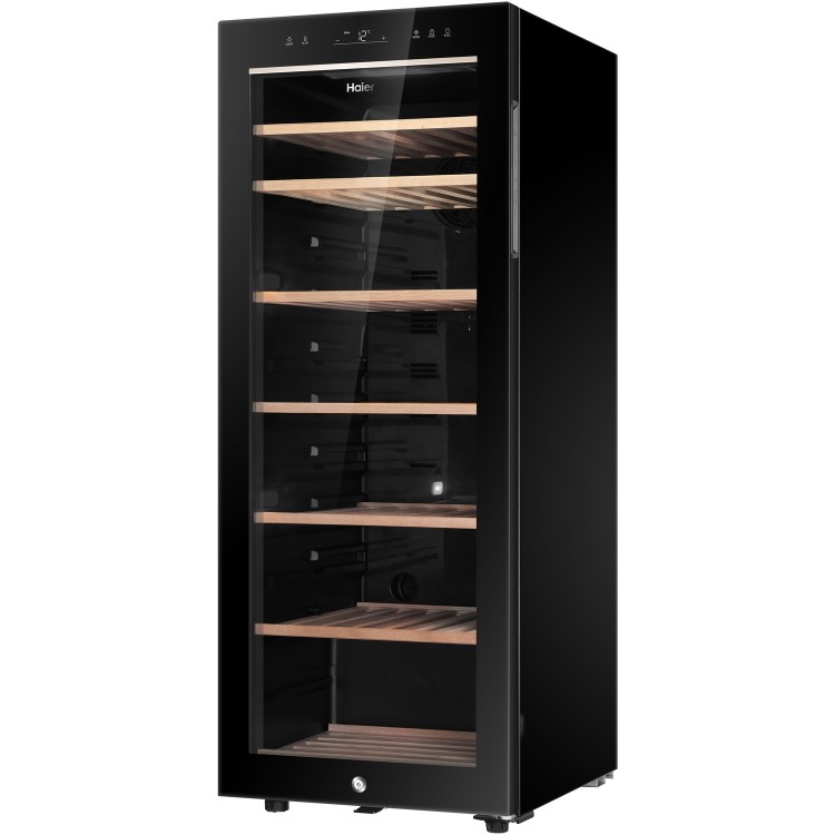 Haier 84 Bottle Single Zone Wine Cooler - Black