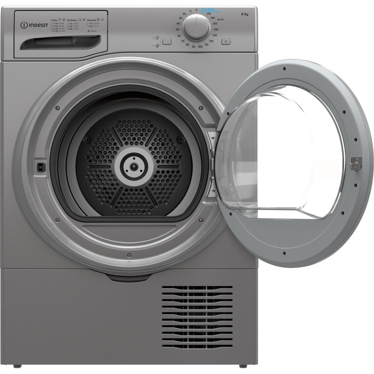 Indesit 8kg Condenser Tumble Dryer - Silver