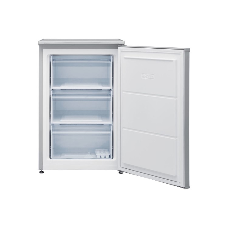 GRADE A1 - Indesit I55ZM1110S 102 Litre Freestanding Under Counter Freezer A+ Energy Rating 54cm Wide - Silver