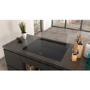 Neff N90 80cm Clear Glass Downdraft Hood - Black