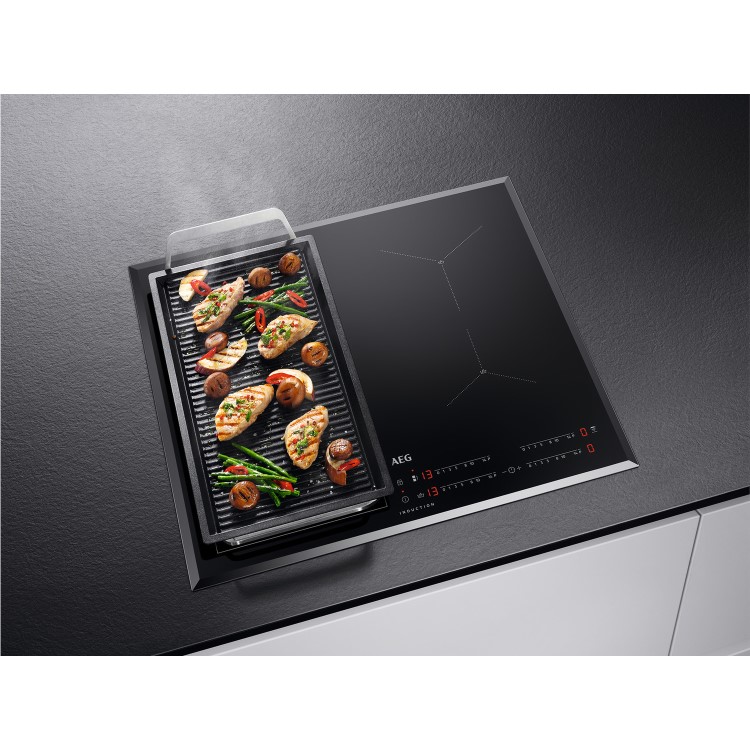 Refurbished AEG IAE64421FB 59cm 4 Zone Induction Hob with SenseBoil