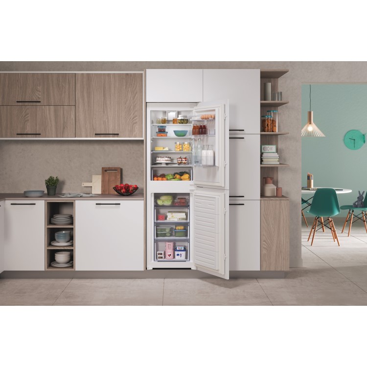 Indesit 230 Litre 50/50 Integrated Fridge Freezer - White