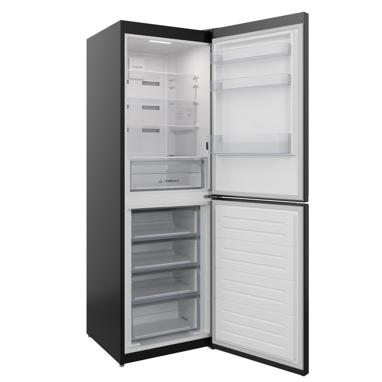 Refurbished Indesit IBTNF60182BUK Freestanding 322 Litre 50/50 Frost Free Fridge Freezer Black