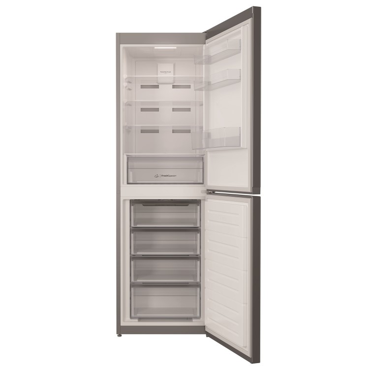 Indesit 322 Litre 50/50 Freestanding Fridge Freezer - Silver