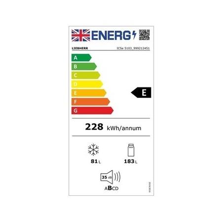 Liebherr 264 Litre 60/40 Integrated Fridge Freezer