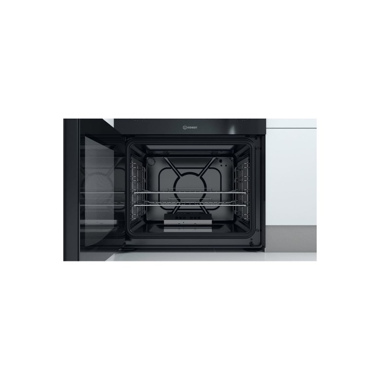 Indesit 60cm Gas Cooker - Black