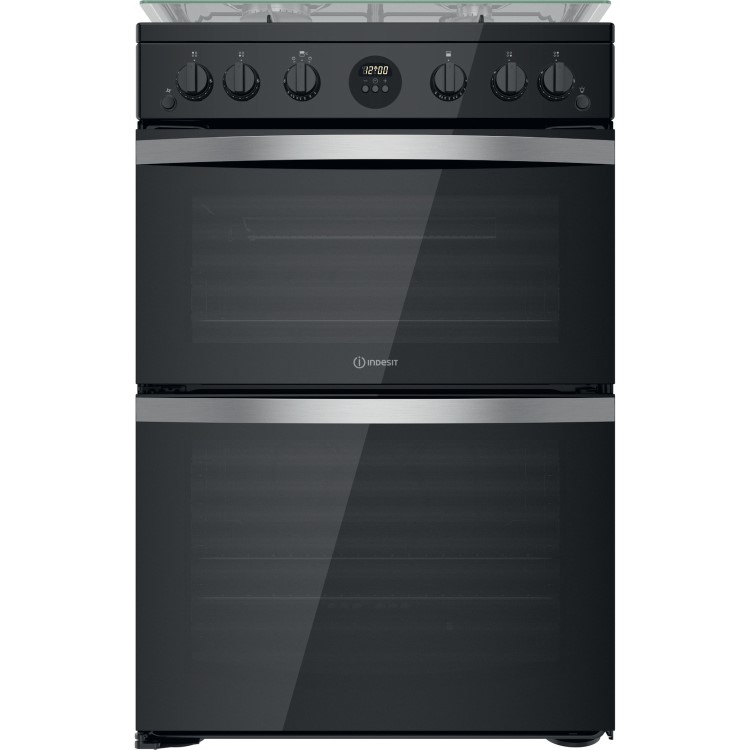 Indesit 60cm Gas Cooker - Black