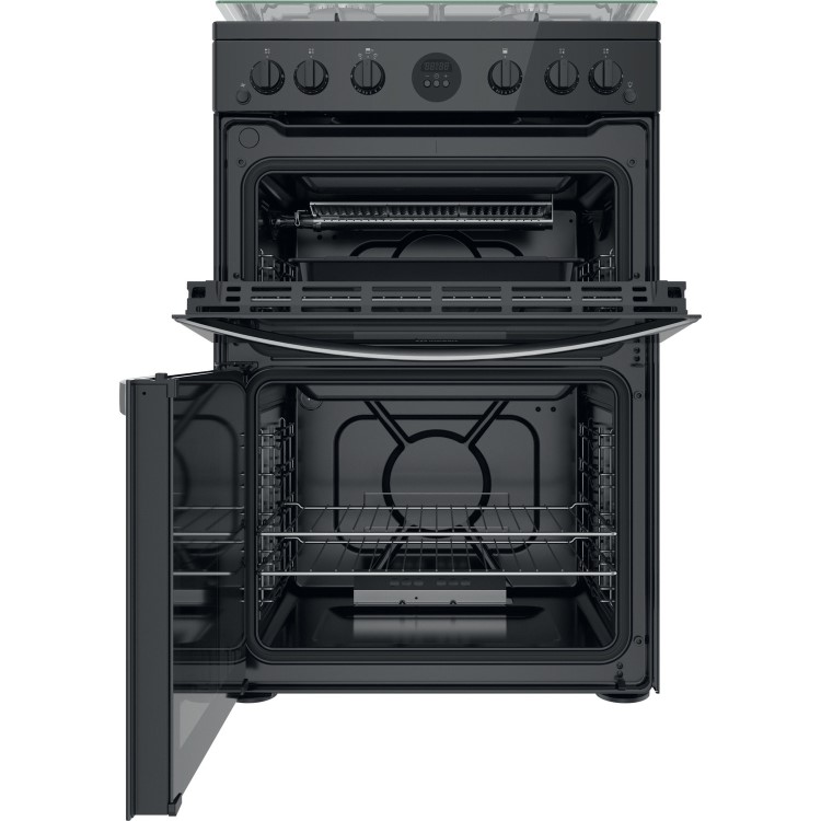 Indesit 60cm Gas Cooker - Black