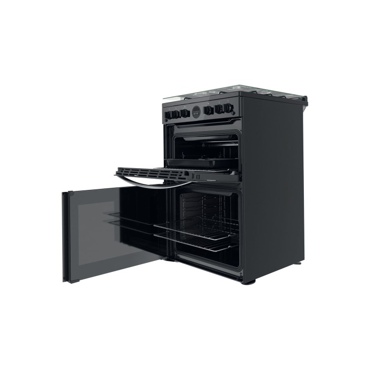 Indesit 60cm Gas Cooker - Black