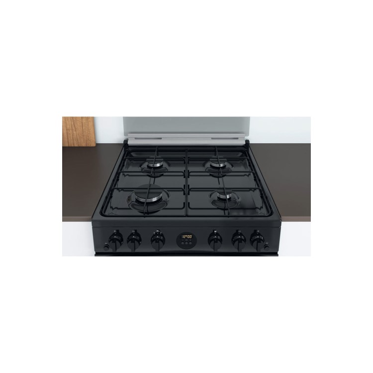 Indesit 60cm Gas Cooker - Black