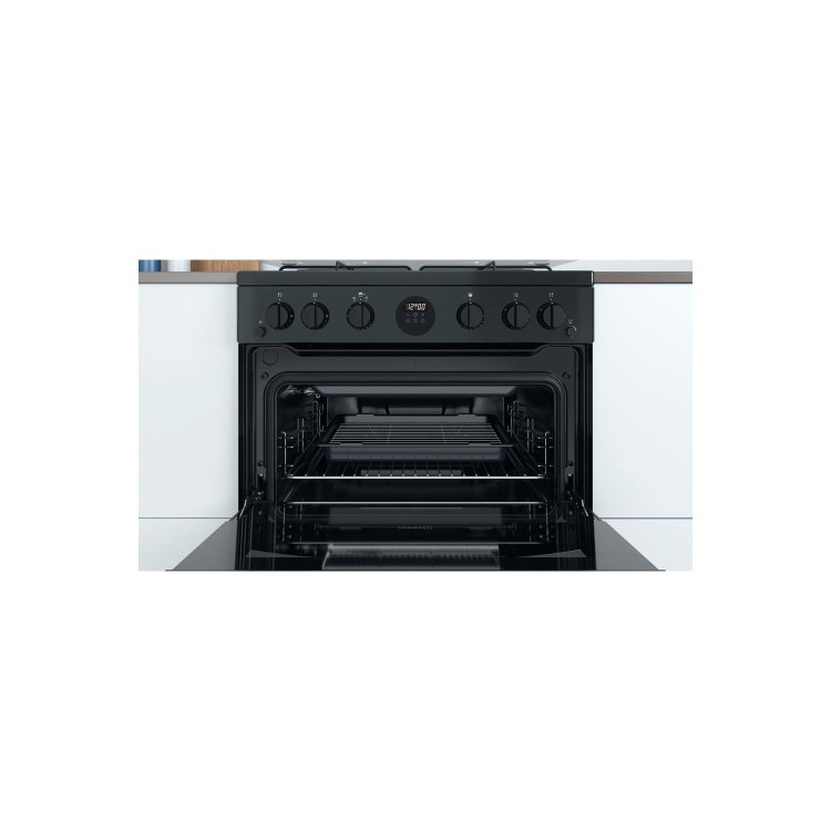 Indesit 60cm Gas Cooker - Black