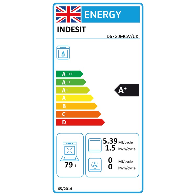 Indesit 60cm Gas Cooker - White