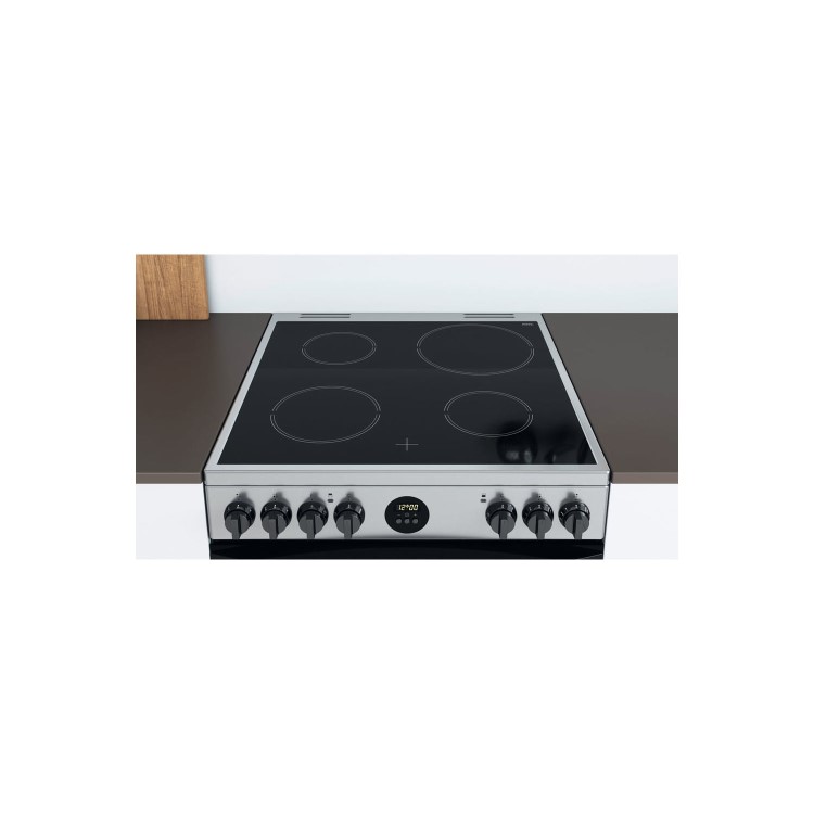 Indesit 60cm Electric Cooker - Stainless Steel