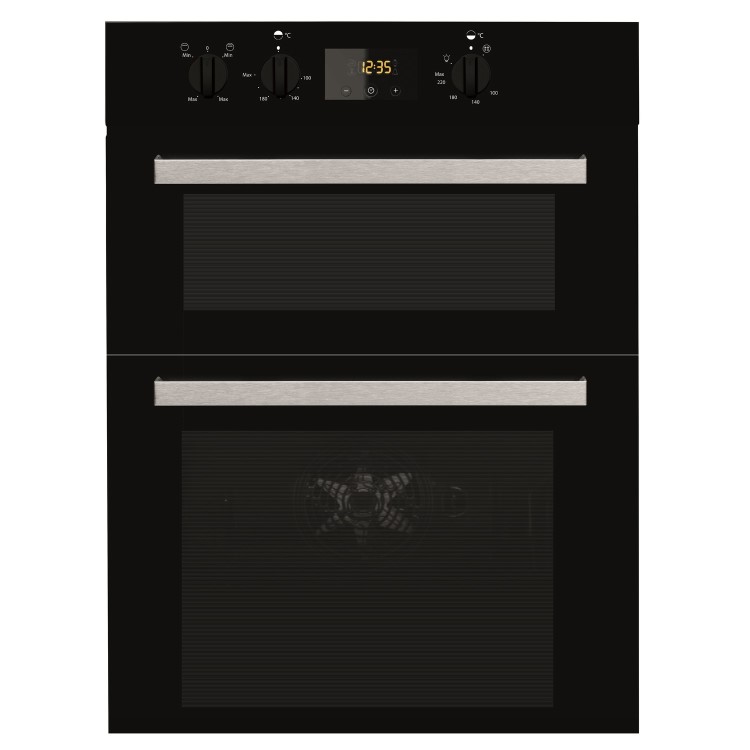 Refurbished Indesit Aria IDD6340BL 60cm Double Built In Electric Oven Black