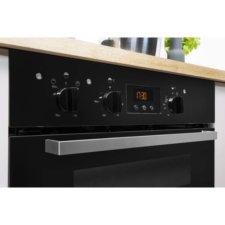 Indesit Aria Electric Built Under Double Oven - Black