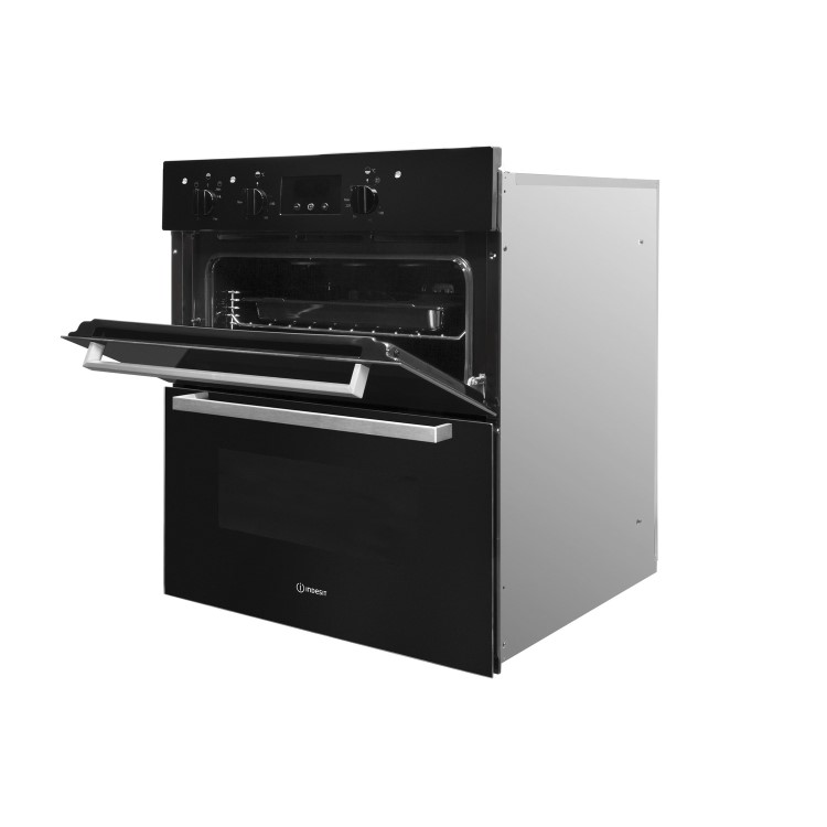 Indesit Aria Electric Built Under Double Oven - Black