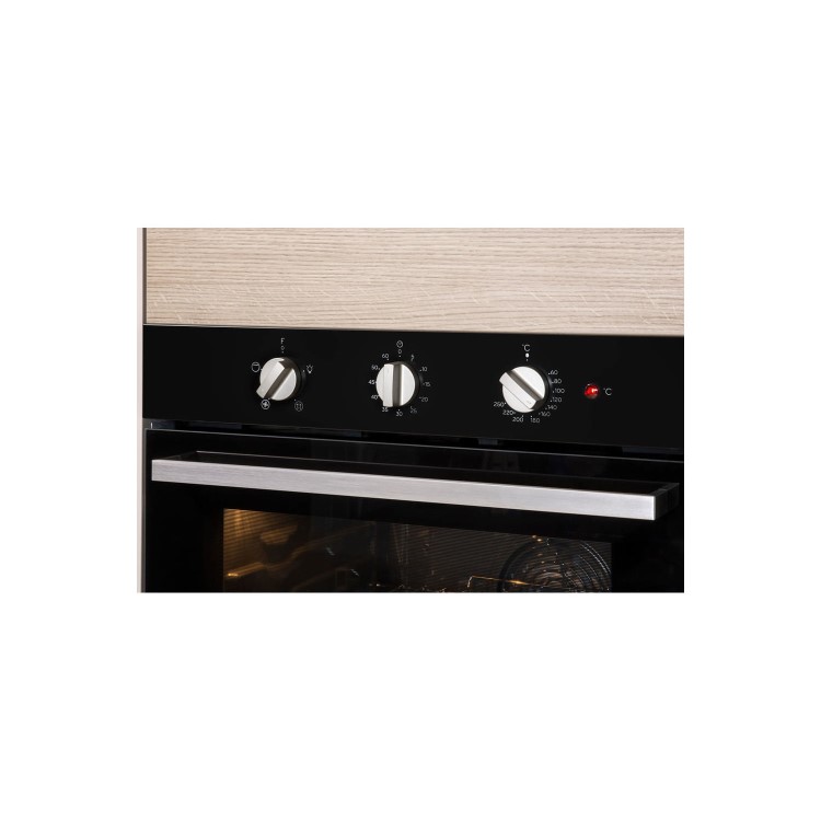 Refurbished Indesit Aria IFW6330BL 60cm Single Built In Electric Oven Black