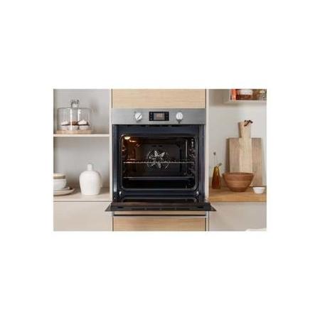 Refurbished Indesit Aria IFW6340IXUK 60cm Single Built In Electric Oven Stainless Steel