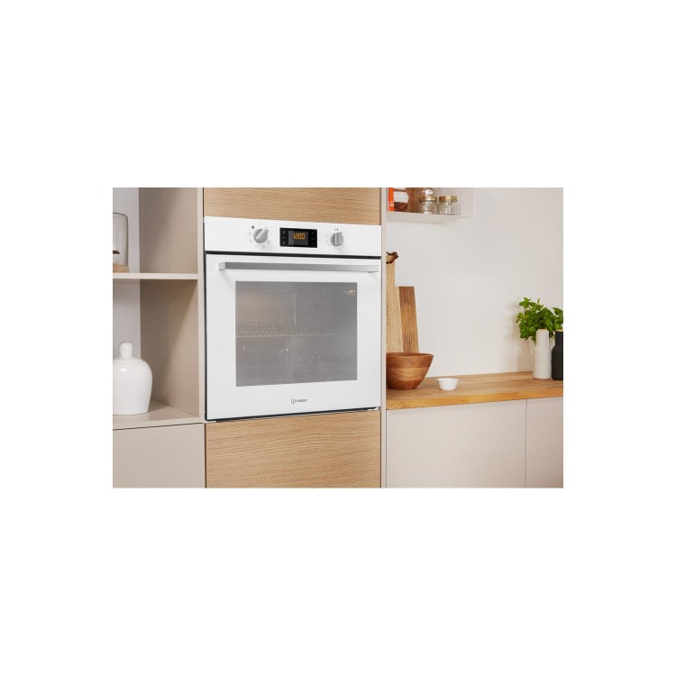 Indesit Aria Electric Fan Single Oven - White