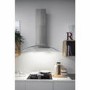 Indesit 60cm Curved Glass Chimney Cooker Hood - Stainless Steel