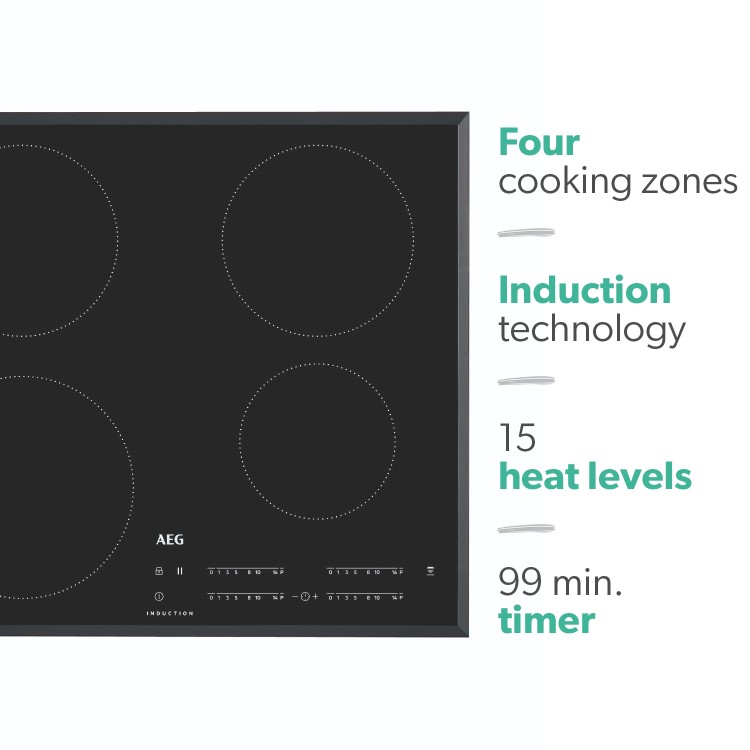 AEG 3000 Series 59cm 4 Zone Induction Hob