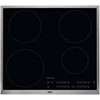 AEG IKB64401XB 60cm Four Zone Induction Hob - Black With Bevelled Edges